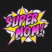 Super Mom Comic Book Superhero Mother's Day Coaster thumb 2