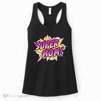 Super Mom Comic Book Superhero Mother's Day Women's Tank Top thumb 0