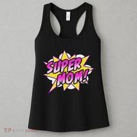Super Mom Comic Book Superhero Mother's Day Women's Tank Top thumb 3