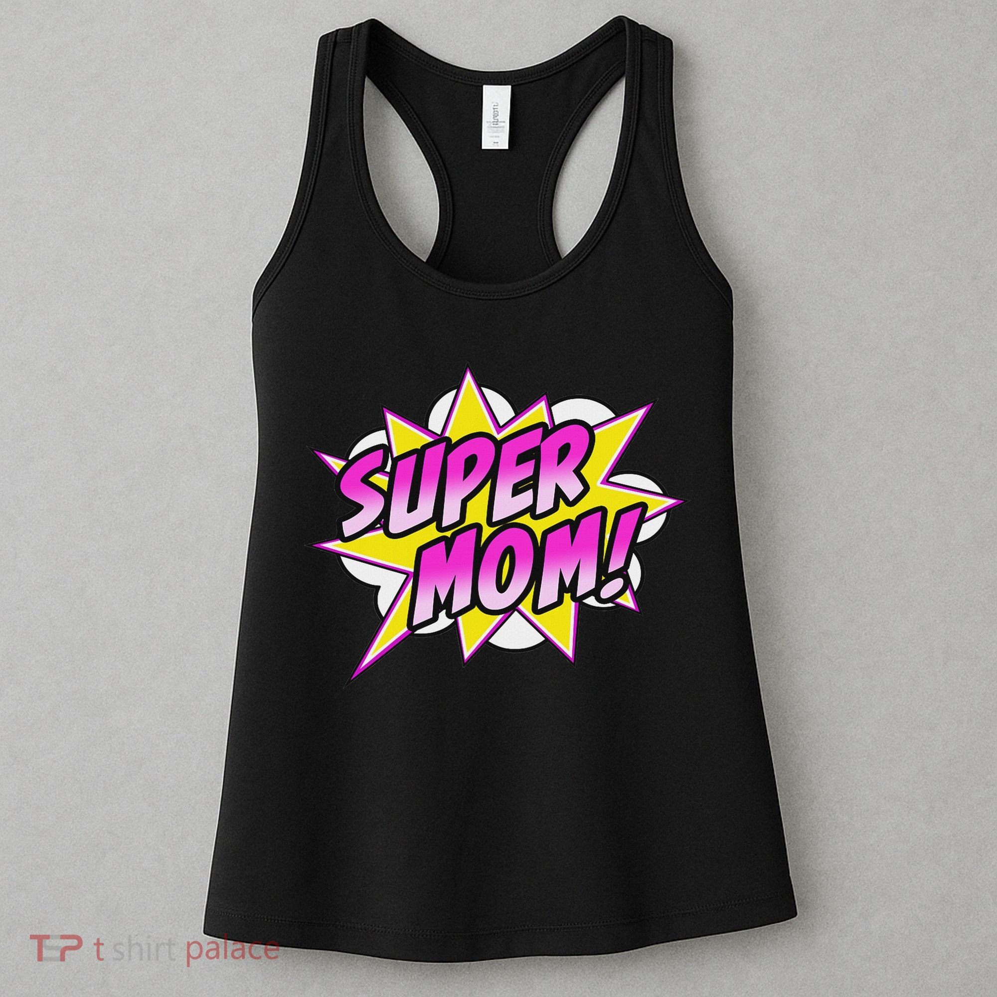 Super Mom Comic Book Superhero Mother's Day Women's Tank Top