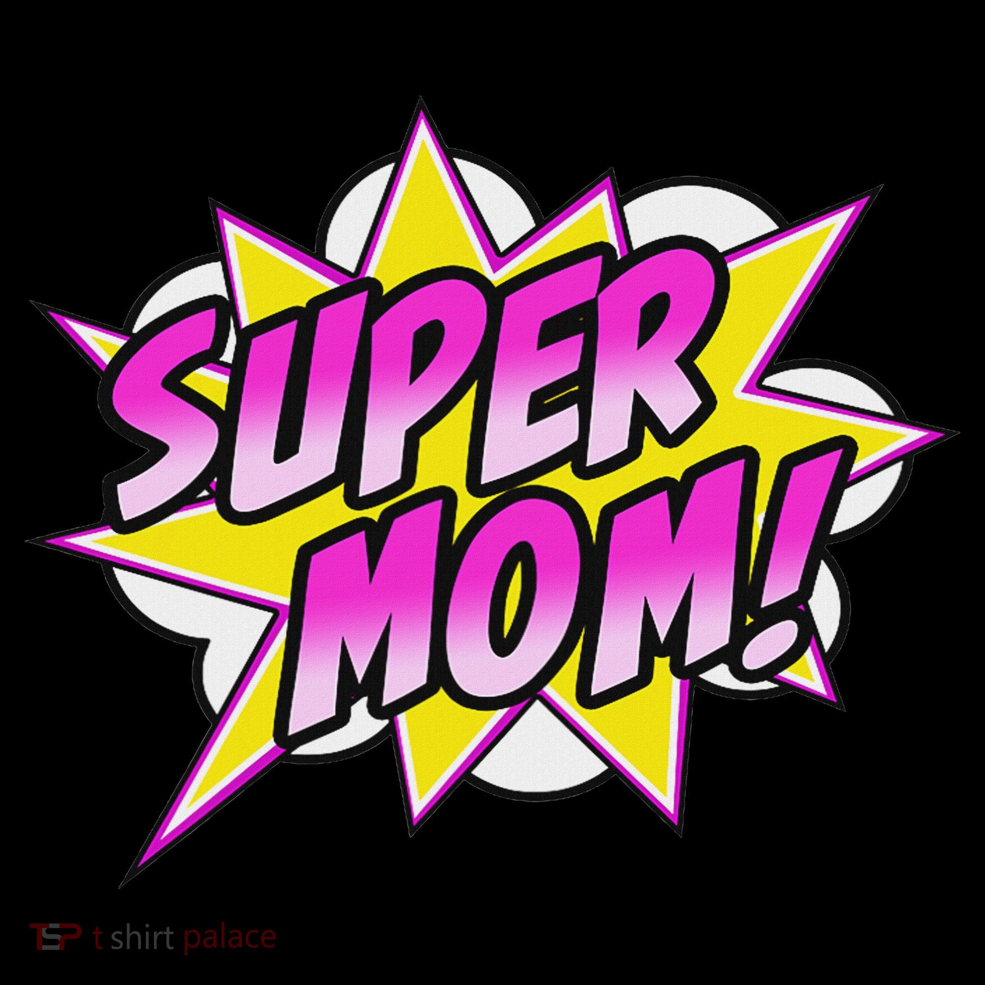Super Mom Comic Book Superhero Mother's Day Baby Bodysuit