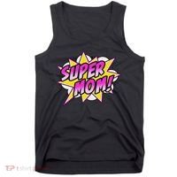 Super Mom Comic Book Superhero Mother's Day Tank Top thumb 0
