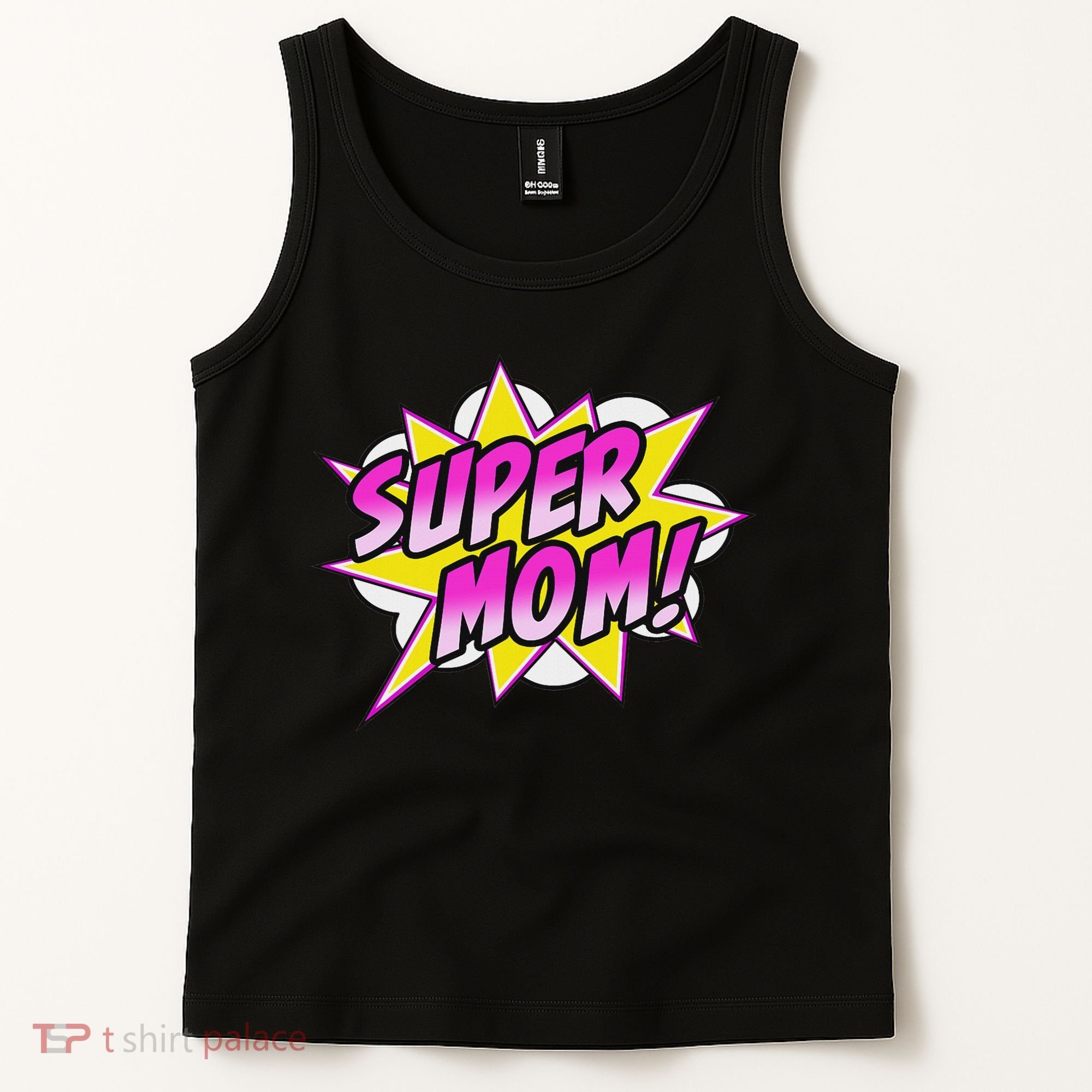 Super Mom Comic Book Superhero Mother's Day Tank Top