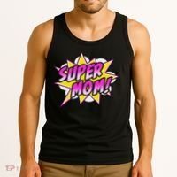 Super Mom Comic Book Superhero Mother's Day Tank Top thumb 3