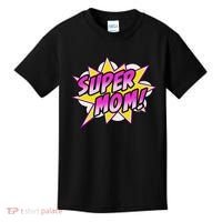 Super Mom Comic Book Superhero Mother's Day Kids T-Shirt thumb 0