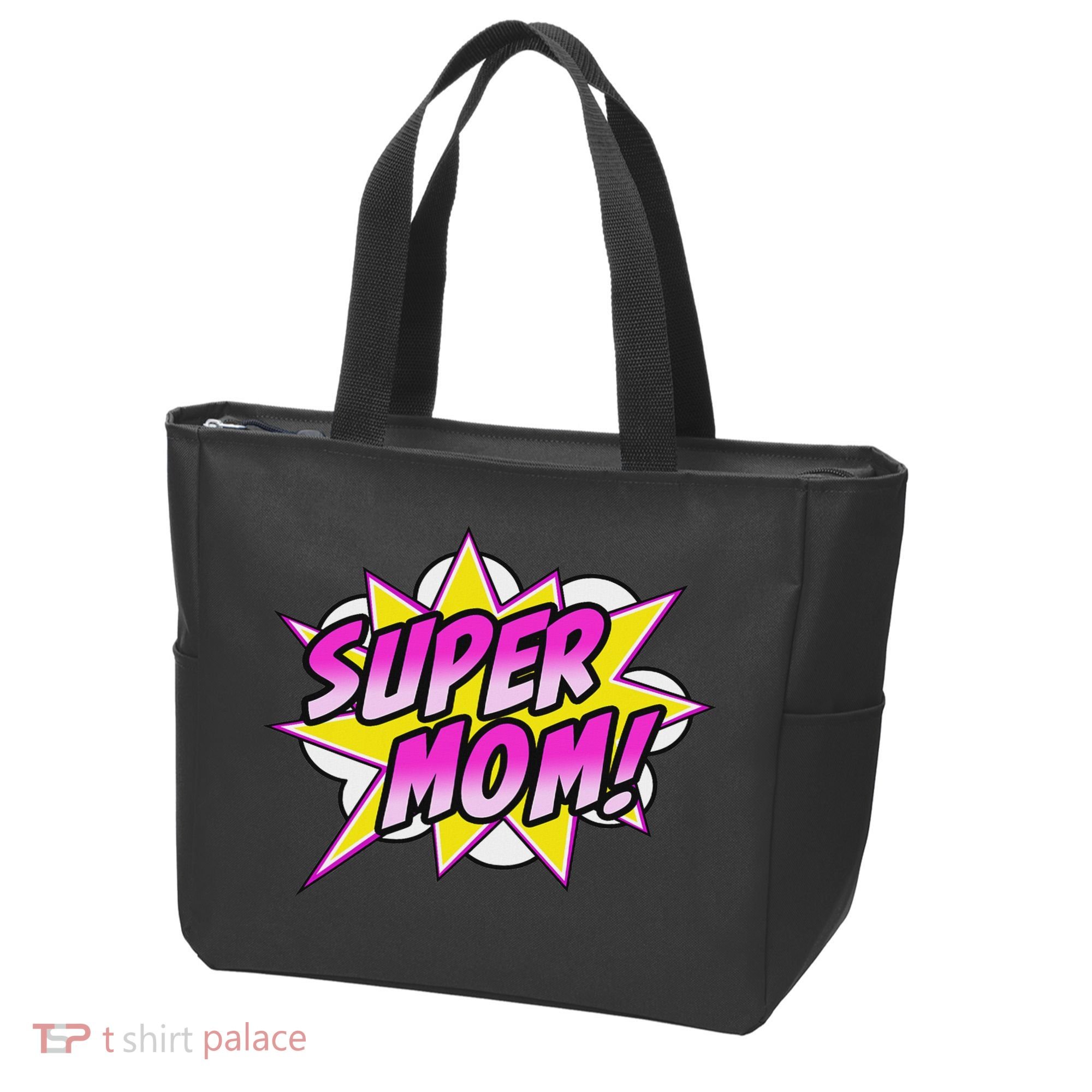 Super Mom Comic Book Superhero Mother's Day Tote Bag