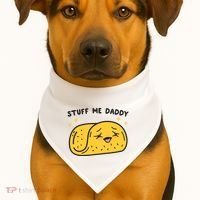 Stuff Me Daddy Taco USA-Made Doggie Bandana thumb 1