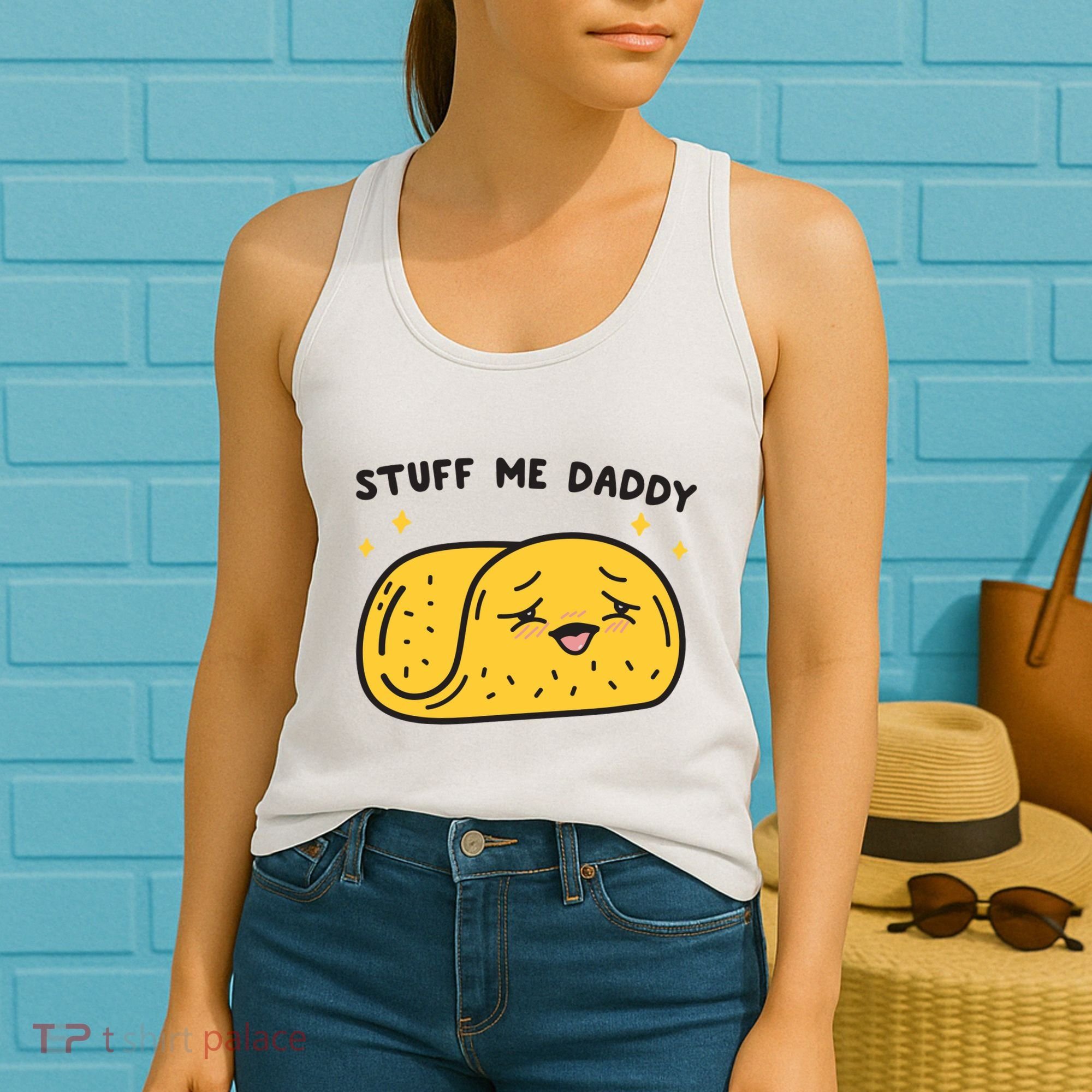 Stuff Me Daddy Taco Women's Tank Top