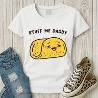 Stuff Me Daddy Taco Women's T-Shirt thumb 3