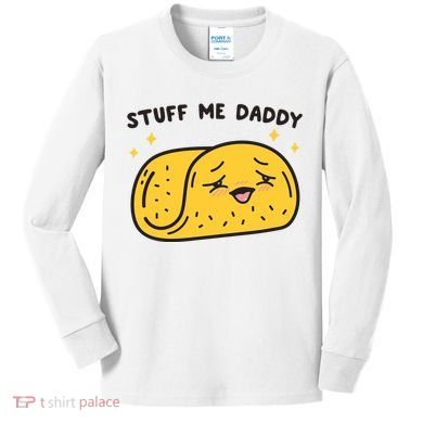 Stuff Me Daddy Taco Kids Long Sleeve Shirt