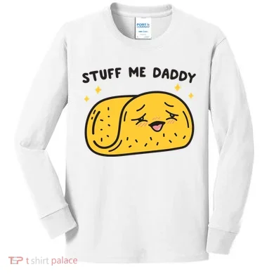 Stuff Me Daddy Taco Kids Long Sleeve Shirt