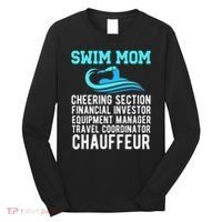Swim Mom Definition Swimming Mom Of A Swimmer Mama Long Sleeve Shirt thumb 0