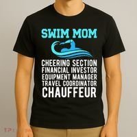 Swim Mom Definition Swimming Mom Of A Swimmer Mama T-Shirt thumb 3