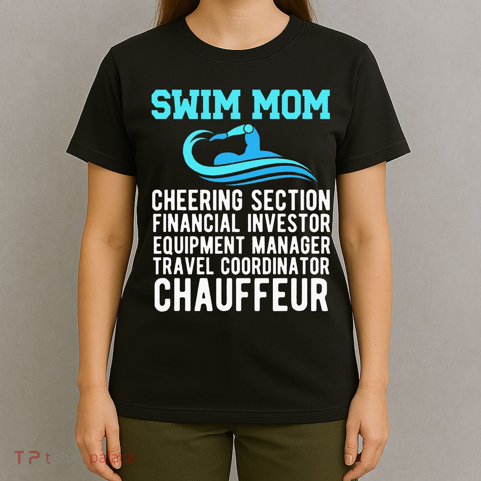 Swim Mom Definition Swimming Mom Of A Swimmer Mama T-Shirt