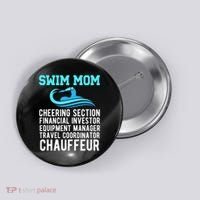 Swim Mom Definition Swimming Mom Of A Swimmer Mama Button thumb 0