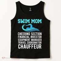 Swim Mom Definition Swimming Mom Of A Swimmer Mama Tank Top thumb 2