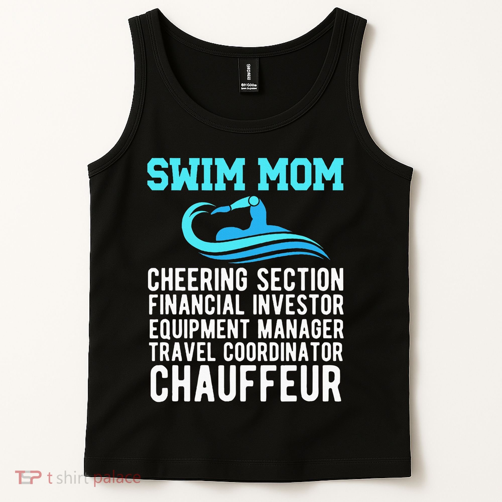 Swim Mom Definition Swimming Mom Of A Swimmer Mama Tank Top