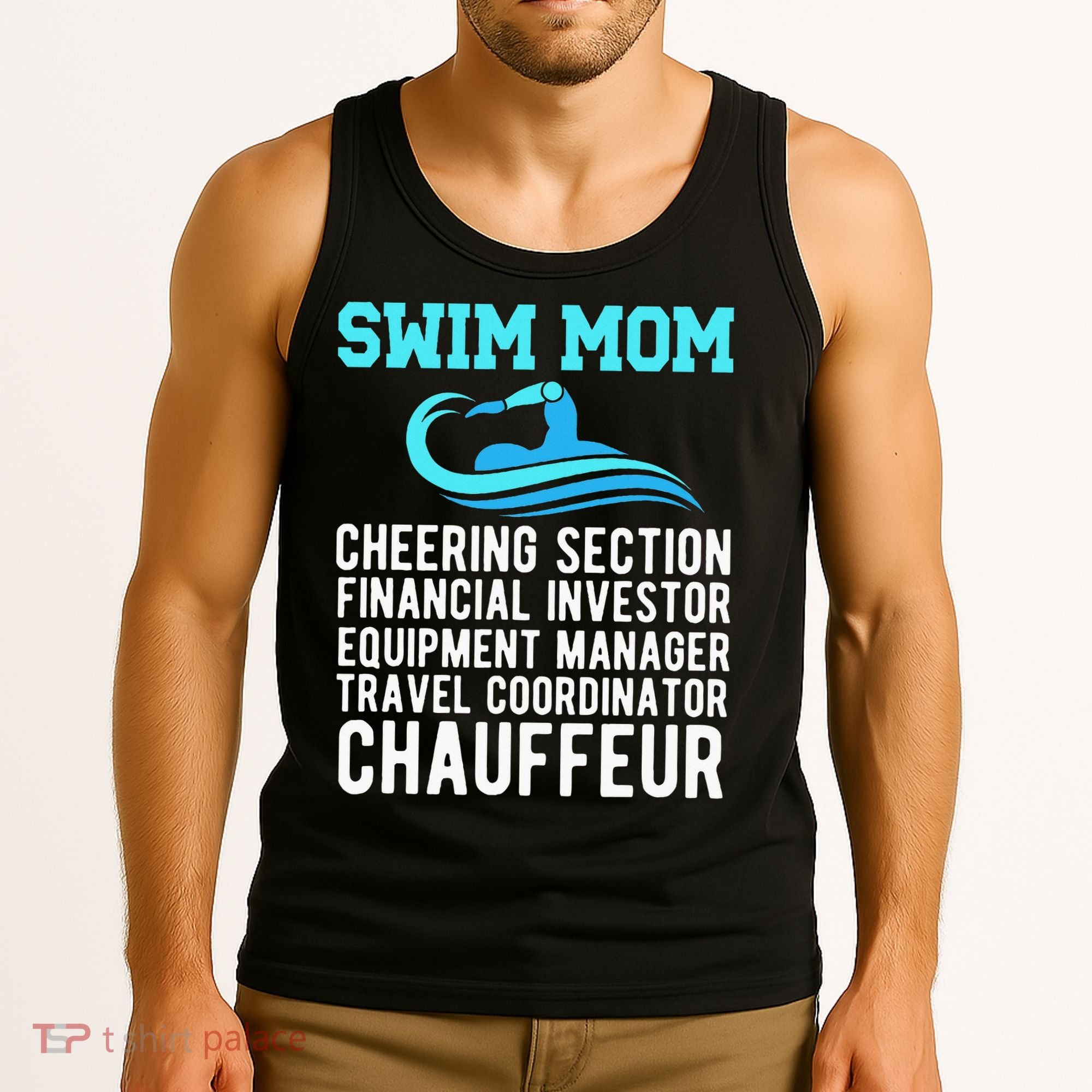 Swim Mom Definition Swimming Mom Of A Swimmer Mama Tank Top