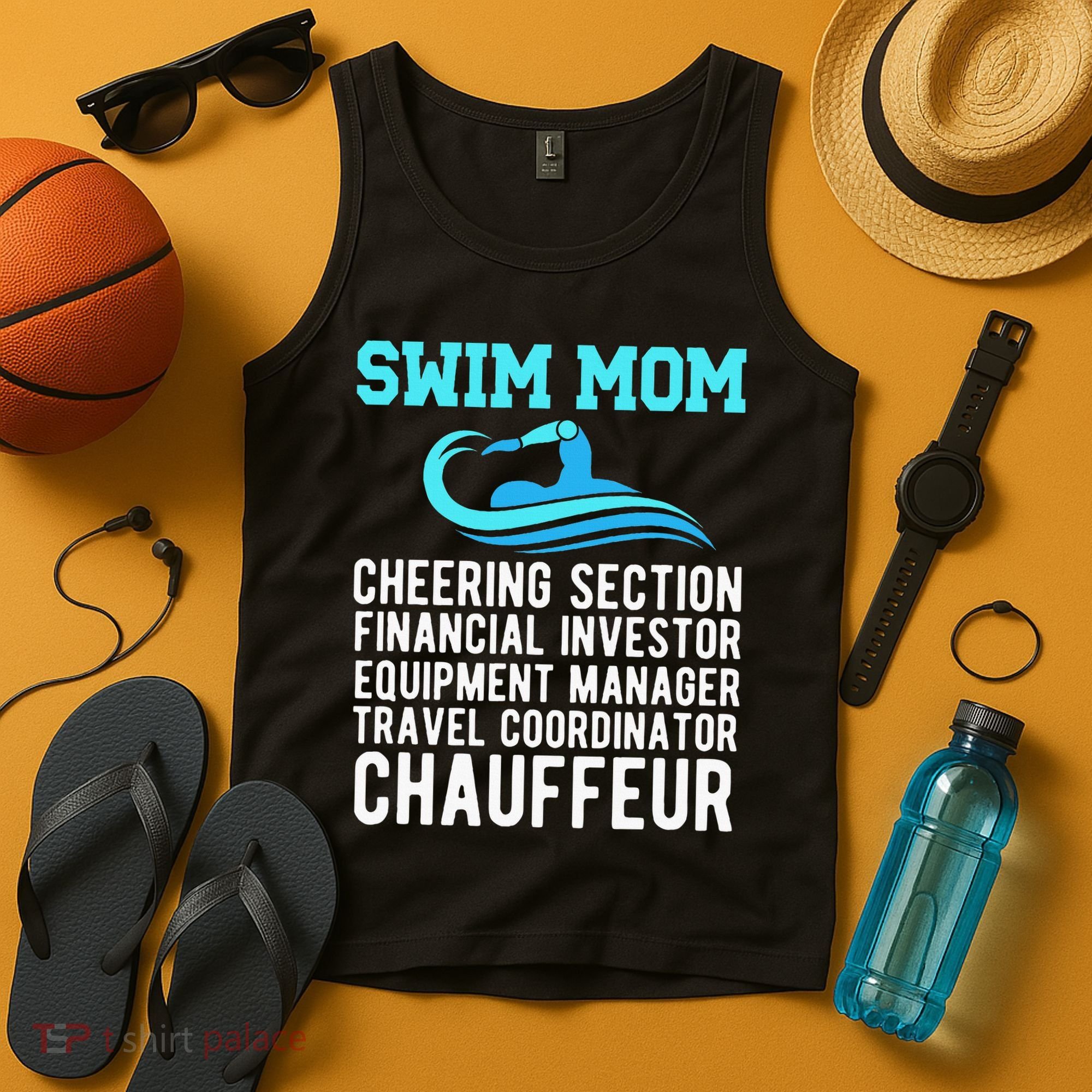 Swim Mom Definition Swimming Mom Of A Swimmer Mama Tank Top