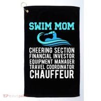 Swim Mom Definition Swimming Mom Of A Swimmer Mama Golf Towel thumb 0