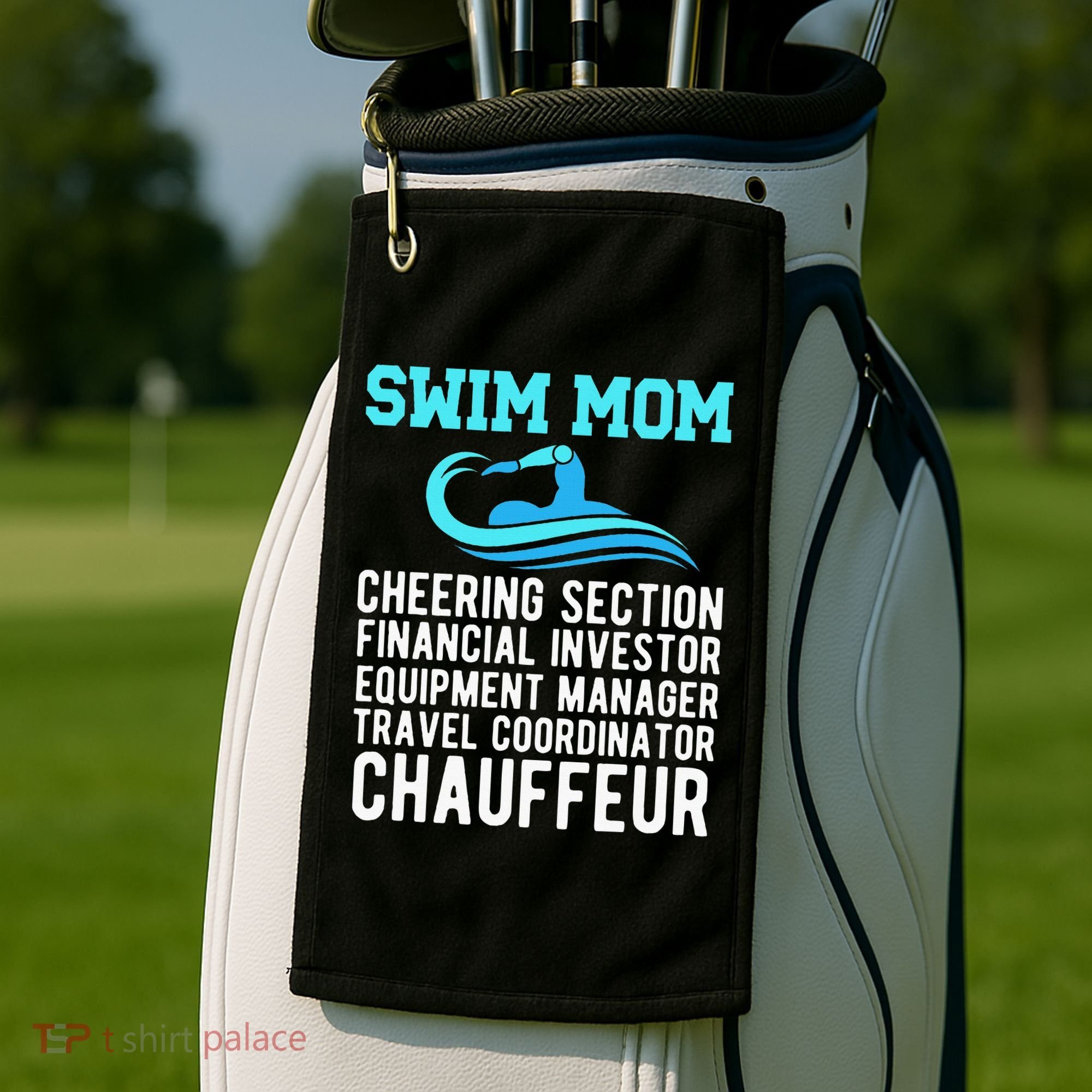 Swim Mom Definition Swimming Mom Of A Swimmer Mama Golf Towel