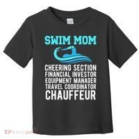 Swim Mom Definition Swimming Mom Of A Swimmer Mama Toddler T-Shirt thumb 0
