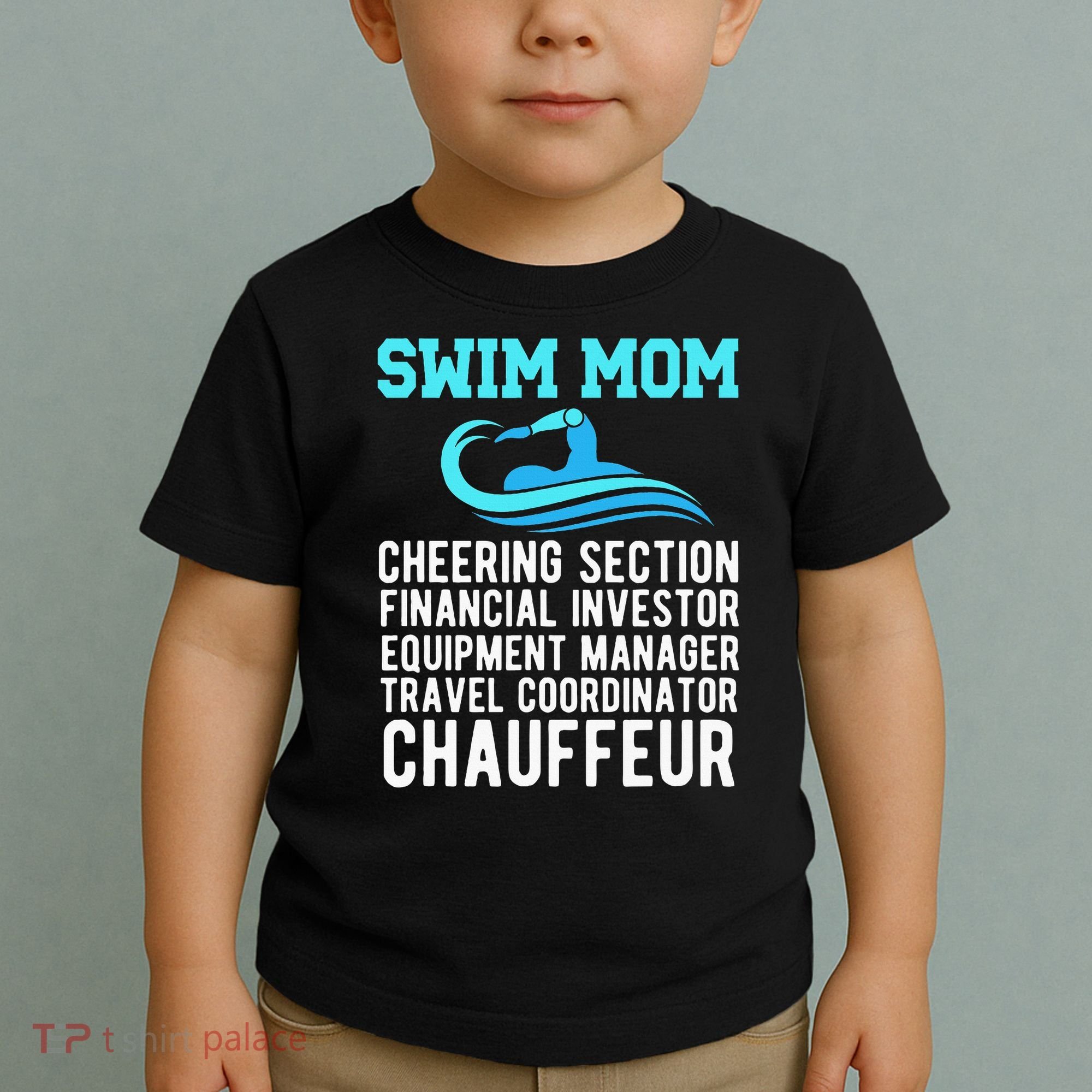 Swim Mom Definition Swimming Mom Of A Swimmer Mama Toddler T-Shirt