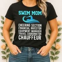 Swim Mom Definition Swimming Mom Of A Swimmer Mama Women's T-Shirt thumb 2