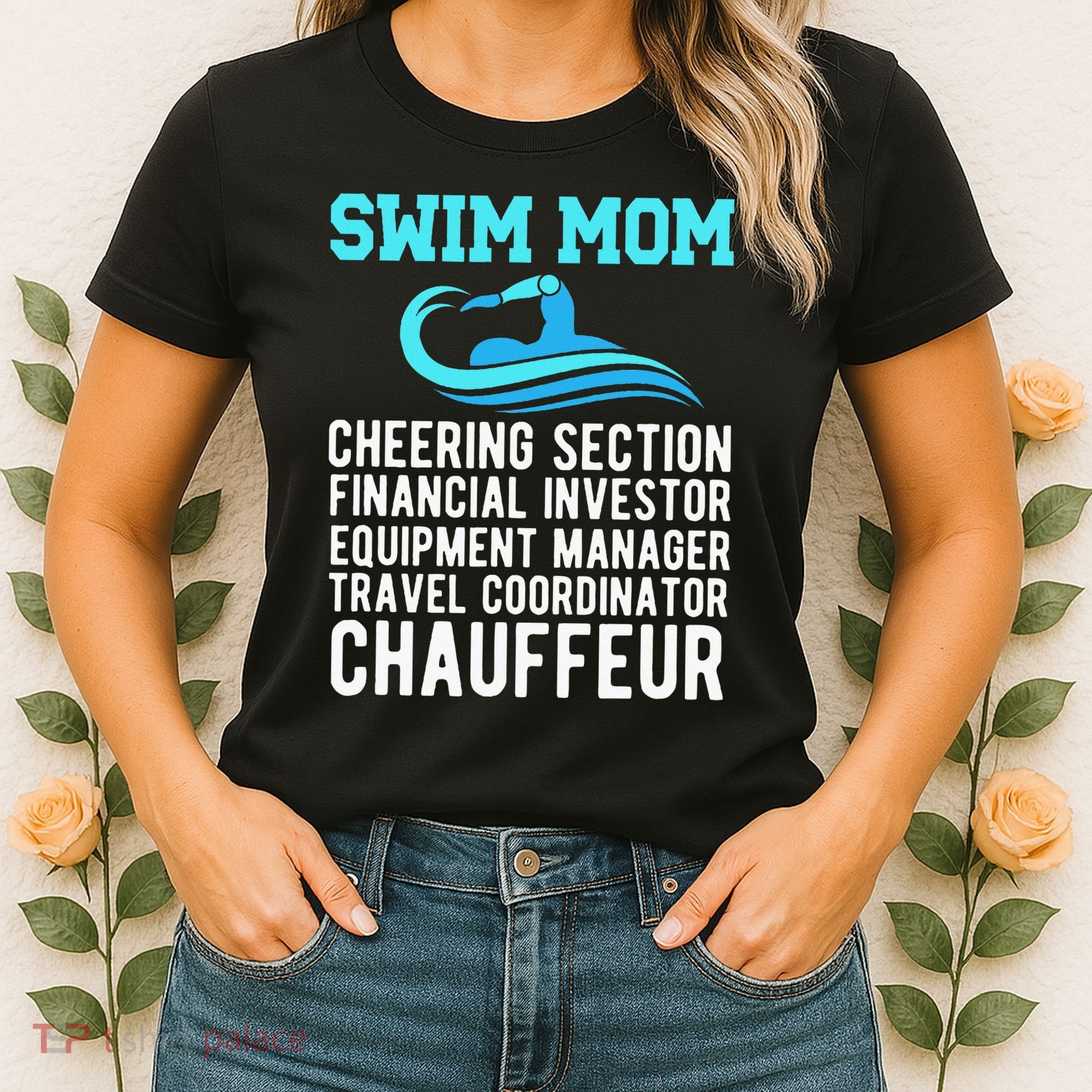 Swim Mom Definition Swimming Mom Of A Swimmer Mama Women's T-Shirt