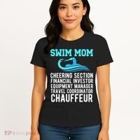 Swim Mom Definition Swimming Mom Of A Swimmer Mama Women's T-Shirt thumb 4