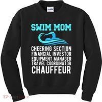 Swim Mom Definition Swimming Mom Of A Swimmer Mama Kids Sweatshirt thumb 0