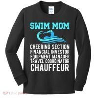 Swim Mom Definition Swimming Mom Of A Swimmer Mama Kids Long Sleeve Shirt thumb 0