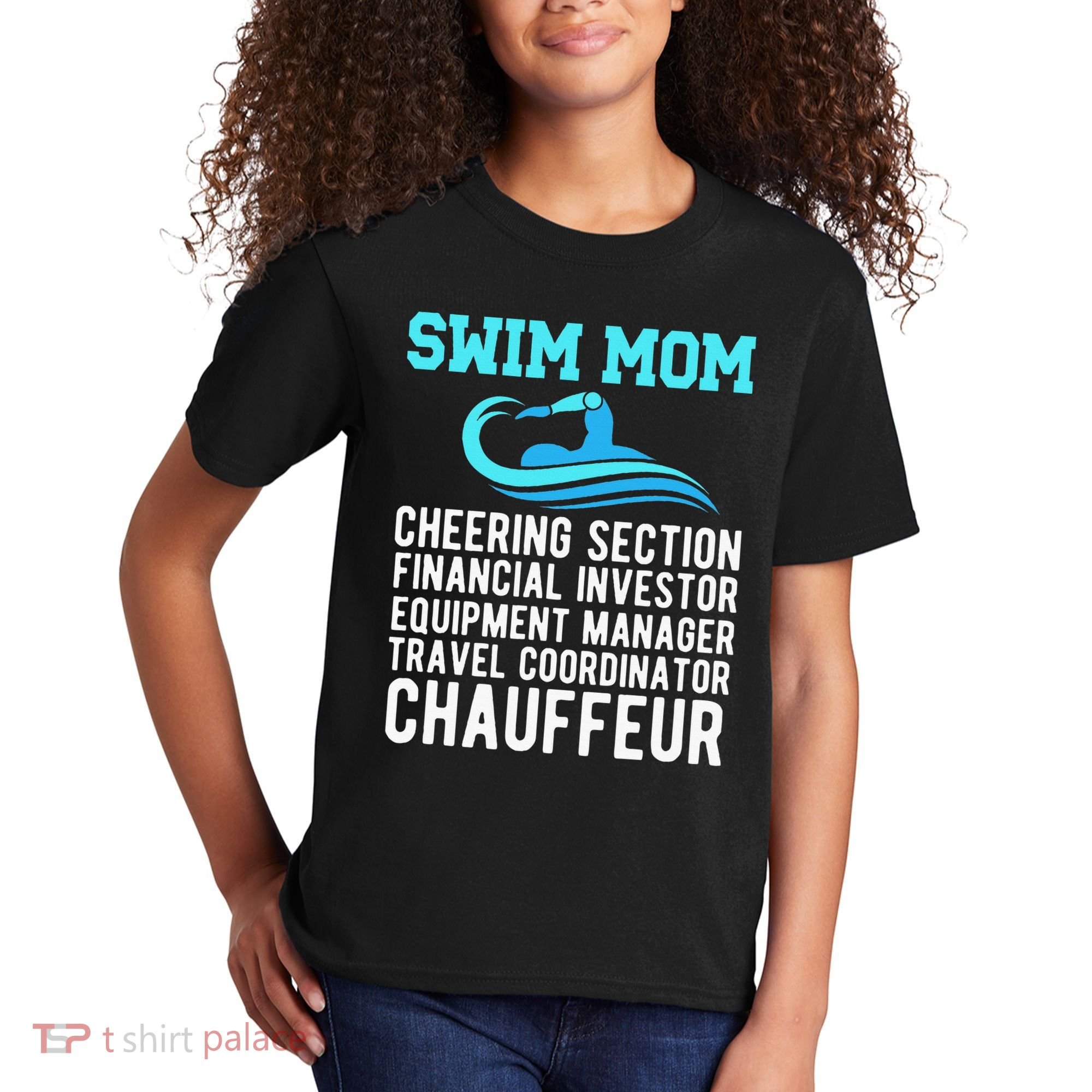 Swim Mom Definition Swimming Mom Of A Swimmer Mama Kids T-Shirt
