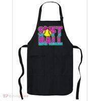 Softball Mama Drip Ice Cream Baseball Drip Game Day Apron thumb 0