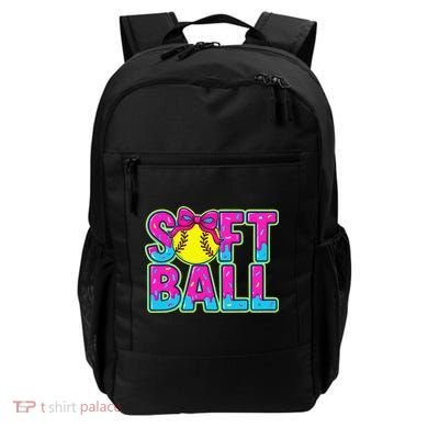 Softball Mama Drip Ice Cream Baseball Drip Game Day Backpack