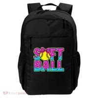 Softball Mama Drip Ice Cream Baseball Drip Game Day Backpack thumb 0
