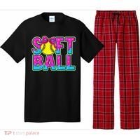 Softball Mama Drip Ice Cream Baseball Drip Game Day Pajama Set thumb 0