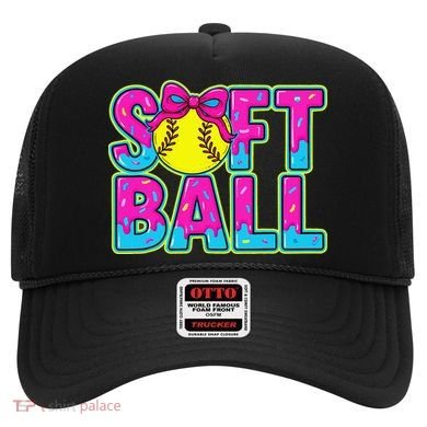 Softball Mama Drip Ice Cream Baseball Drip Game Day Hat