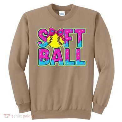 Softball Mama Drip Ice Cream Baseball Drip Game Day Sweatshirt