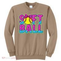 Softball Mama Drip Ice Cream Baseball Drip Game Day Sweatshirt thumb 0