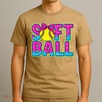 Softball Mama Drip Ice Cream Baseball Drip Game Day T-Shirt thumb 3