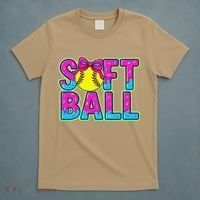 Softball Mama Drip Ice Cream Baseball Drip Game Day T-Shirt thumb 5