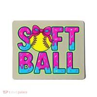 Softball Mama Drip Ice Cream Baseball Drip Game Day Mousepad thumb 0