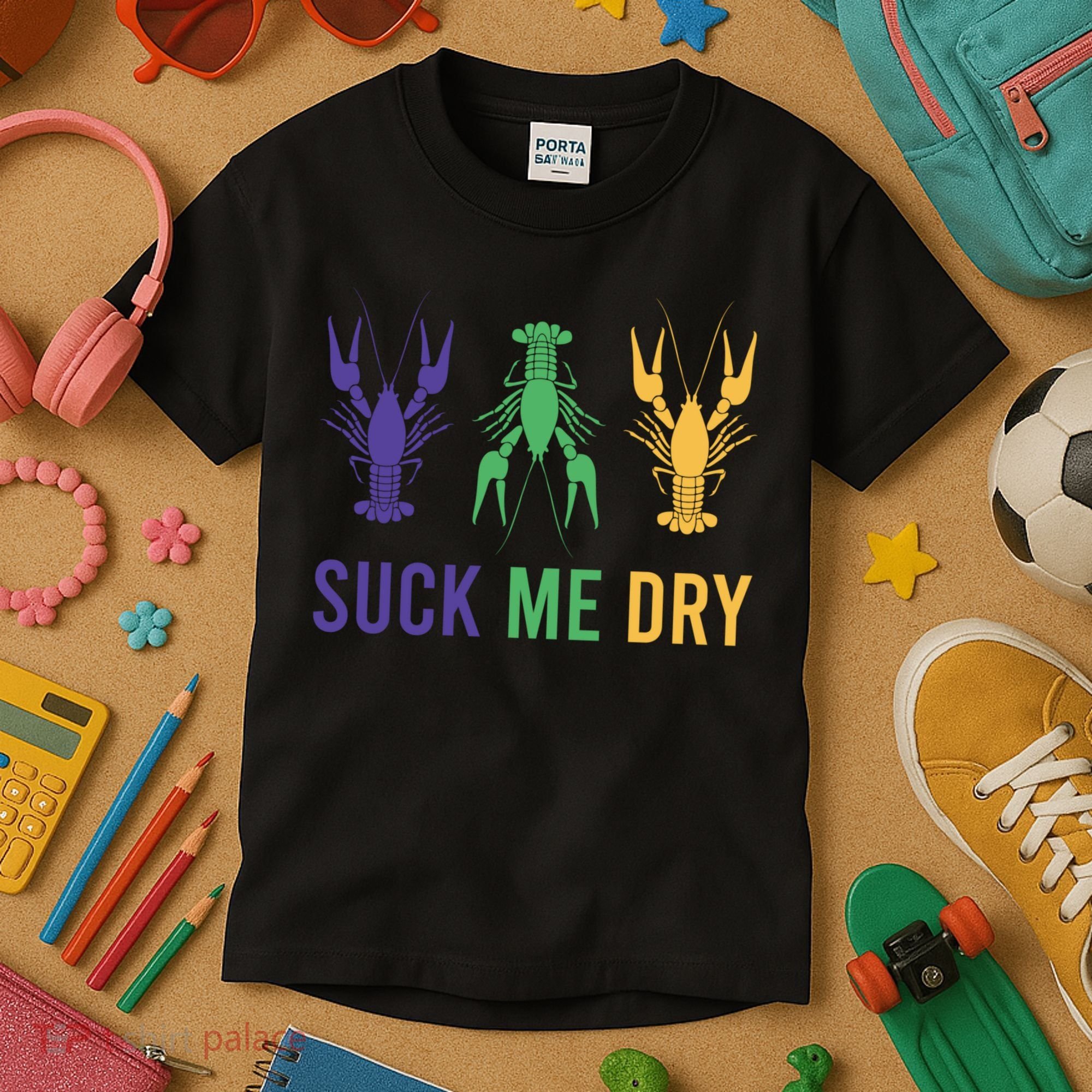 Funny Mardi Gras, Suck Me Dry, Mardi Gras Crawfish, Mardi Gras, Mardi Gras Kids T-Shirt