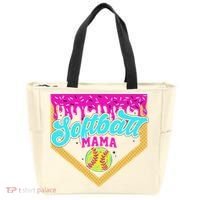 Softball Mama Drip Ice Cream Dripping Game Day Softball Mom Tote Bag thumb 0