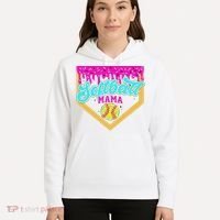 Softball Mama Drip Ice Cream Dripping Game Day Softball Mom Hoodie thumb 5