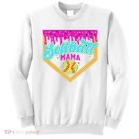 Softball Mama Drip Ice Cream Dripping Game Day Softball Mom Sweatshirt thumb 0