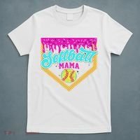 Softball Mama Drip Ice Cream Dripping Game Day Softball Mom T-Shirt thumb 5