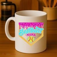 Softball Mama Drip Ice Cream Dripping Game Day Softball Mom Coffee Mug thumb 4