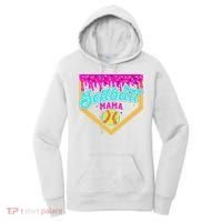 Softball Mama Drip Ice Cream Dripping Game Day Softball Mom Women's Hoodie thumb 0